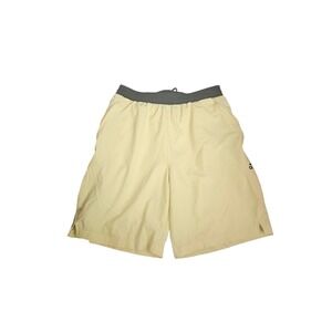 Adidas Aeroready Mens Yellow Athletic Shorts Size Medium Lightweight Gym Workout